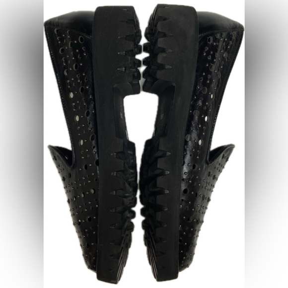 Jon Josef Black Studded Loafers - Picture 4 of 9